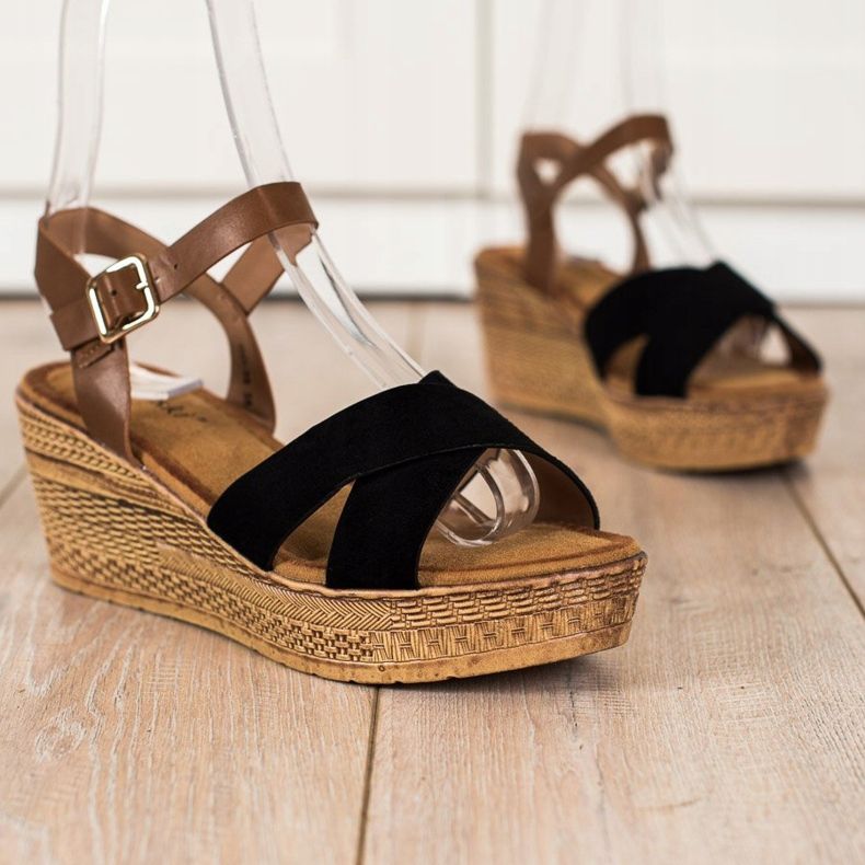 S. BARSKI Sandales Na Koturnie S.BARSKI brun le noir 1 S. BARSKI Sandales Na Koturnie S.BARSKI brun le noir 1