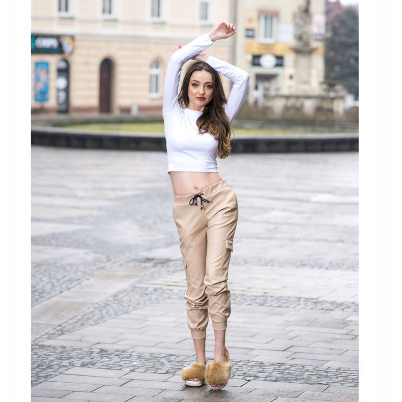 Seastar Pantoufles à la mode sur une plate-forme décorative brun 1