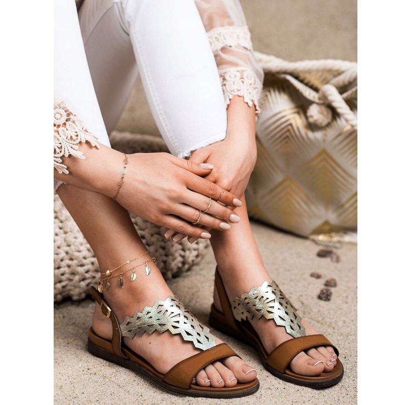 Sandales à la mode Sergio Leone brun 1