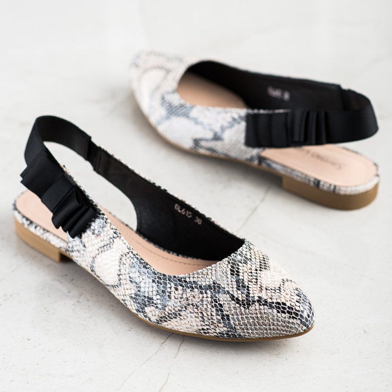 Sergio Leone Escarpins à enfiler avec un nœud multicolore 2