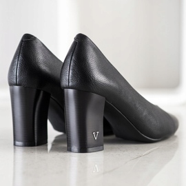 Escarpins en cuir écologique VINCEZA noir 1