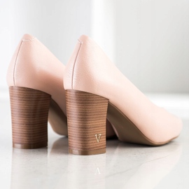 Escarpins en cuir écologique VINCEZA rose 1 Escarpins en cuir écologique VINCEZA rose 1