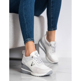 Baskets décontractées VINCEZA blanc gris 1