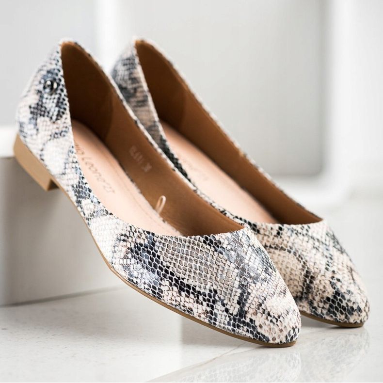 Ballerines Sergio Leone à imprimé serpent multicolore 2