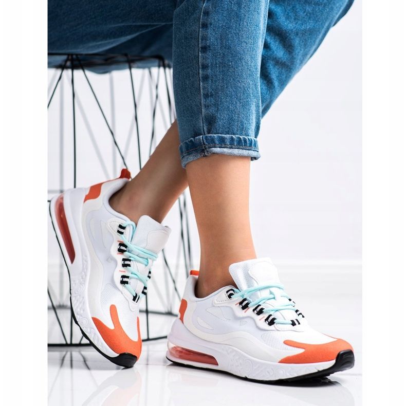 SHELOVET Baskets en textile blanc multicolore 1