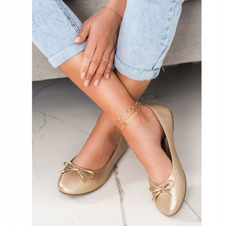 Clowse Ballerine dorée 1