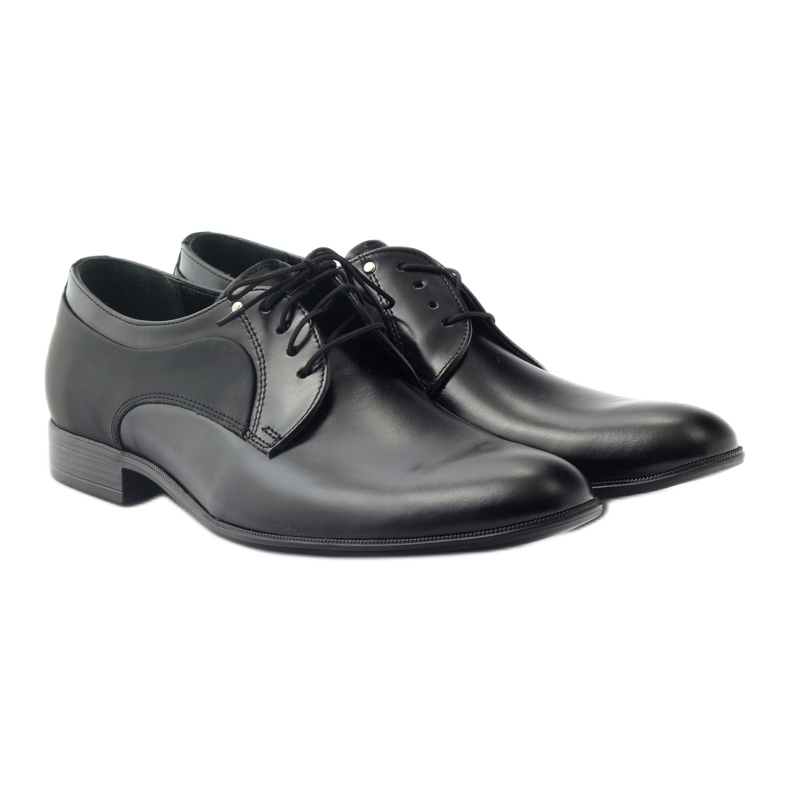 Tur Chaussures en cuir masculin classiques 296 noir 4