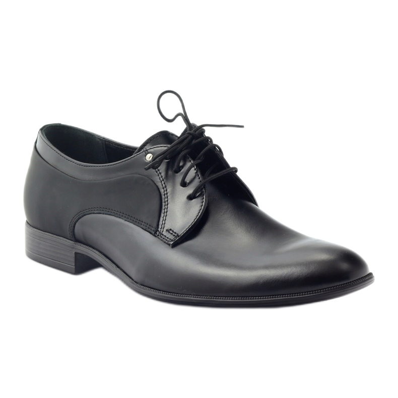 Tur Chaussures en cuir masculin classiques 296 noir 1