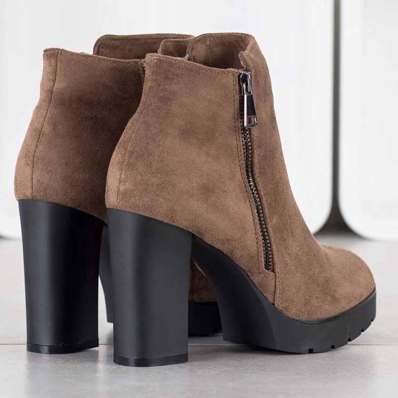 Small Swan Bottes à talons hauts brun 1