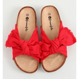 Chaussons rouges en coton rouge WS11 1