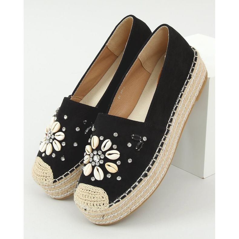 Espadrilles noires à coquillages 2798 Noir le noir 1