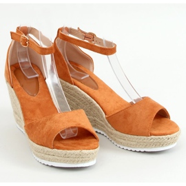 Sandales espadrilles compensées camel 888-89 Camel brun 1
