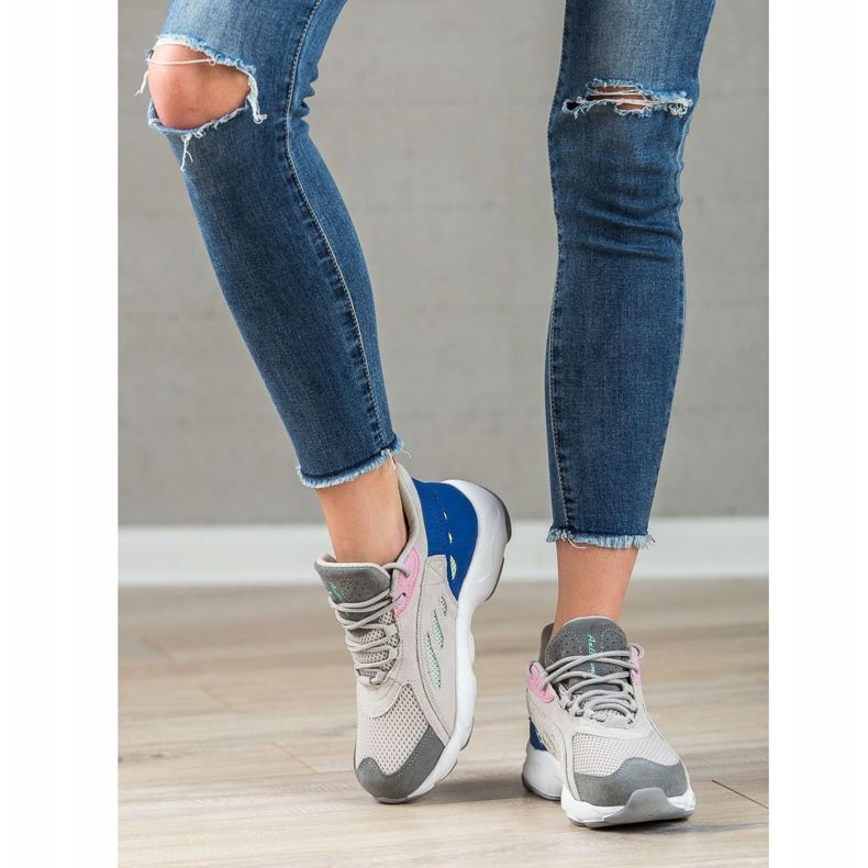 Ax Boxing Chaussures de sport confortables gris multicolore 2 Ax Boxing Chaussures de sport confortables gris multicolore 2