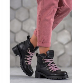 Filippo Bottes en éco-cuir noir 1