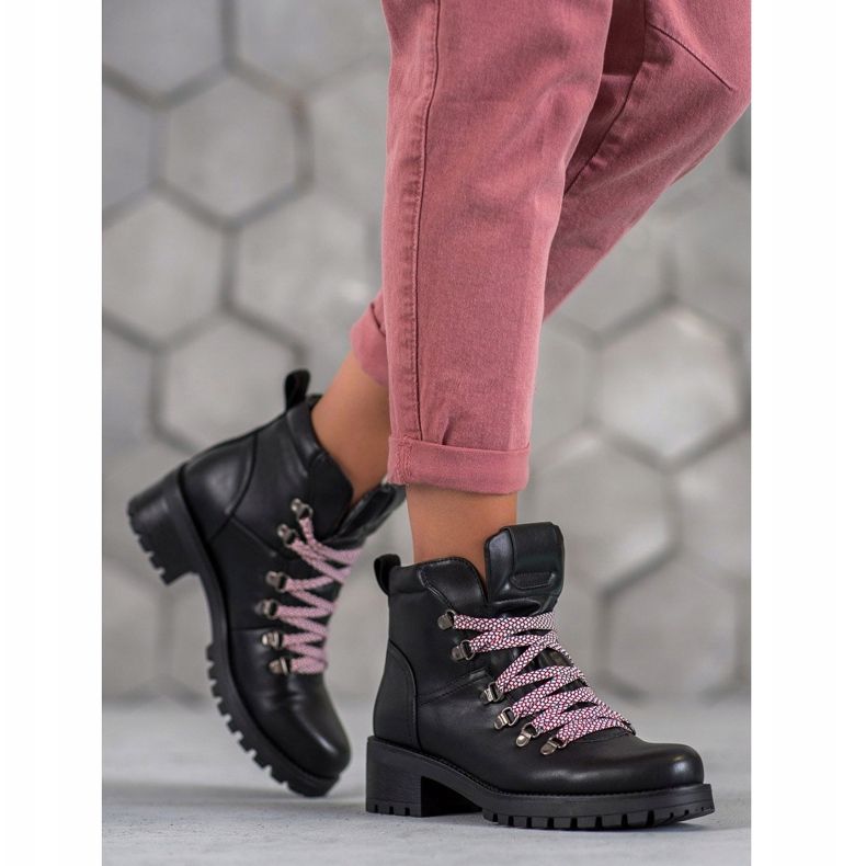 Filippo Bottes en éco-cuir noir 1