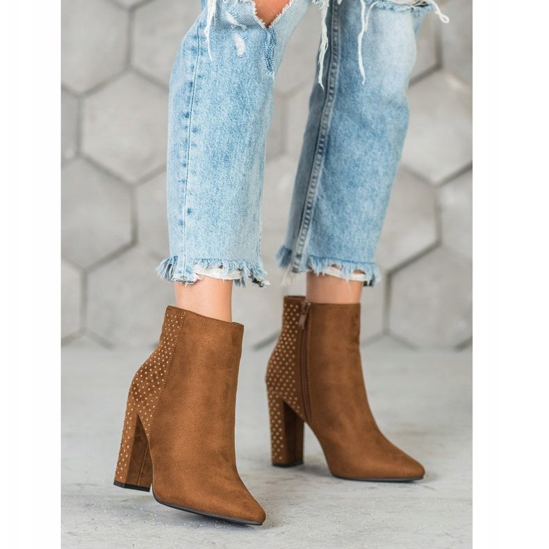 Seastar Bottines En Daim Avec Oxyde De Zirconium brun 2