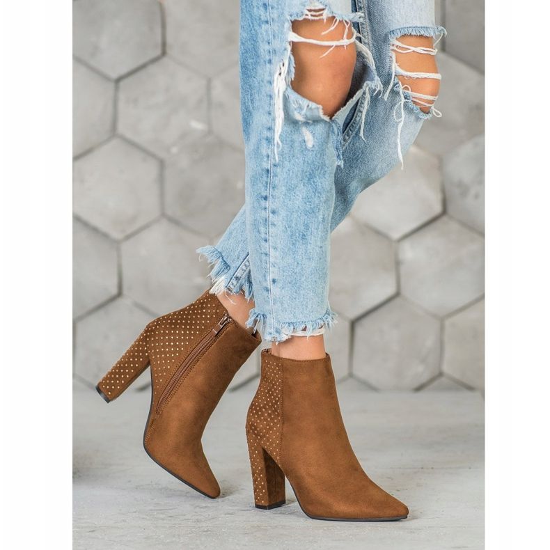 Seastar Bottines En Daim Avec Oxyde De Zirconium brun 1