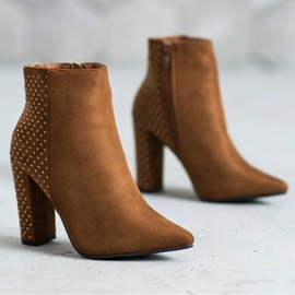 Seastar Bottines En Daim Avec Oxyde De Zirconium brun 4