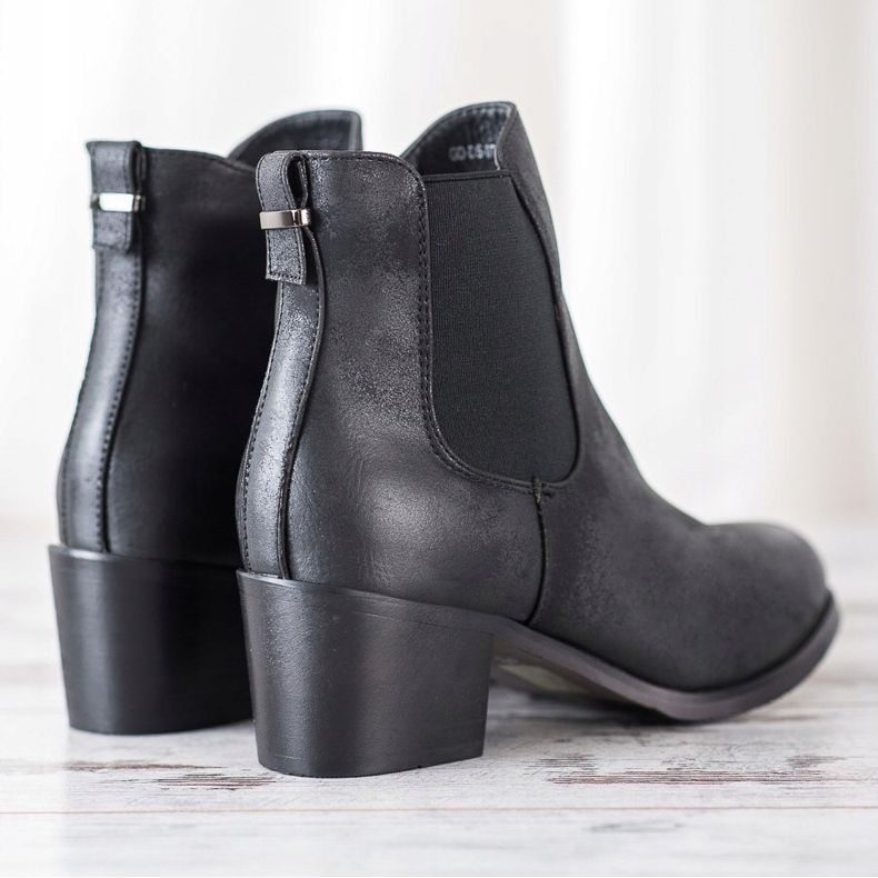 Goodin Bottines Chelsea confortables le noir 1 Goodin Bottines Chelsea confortables le noir 1