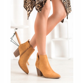 Seastar Bottines en daim sur un bar brun 2