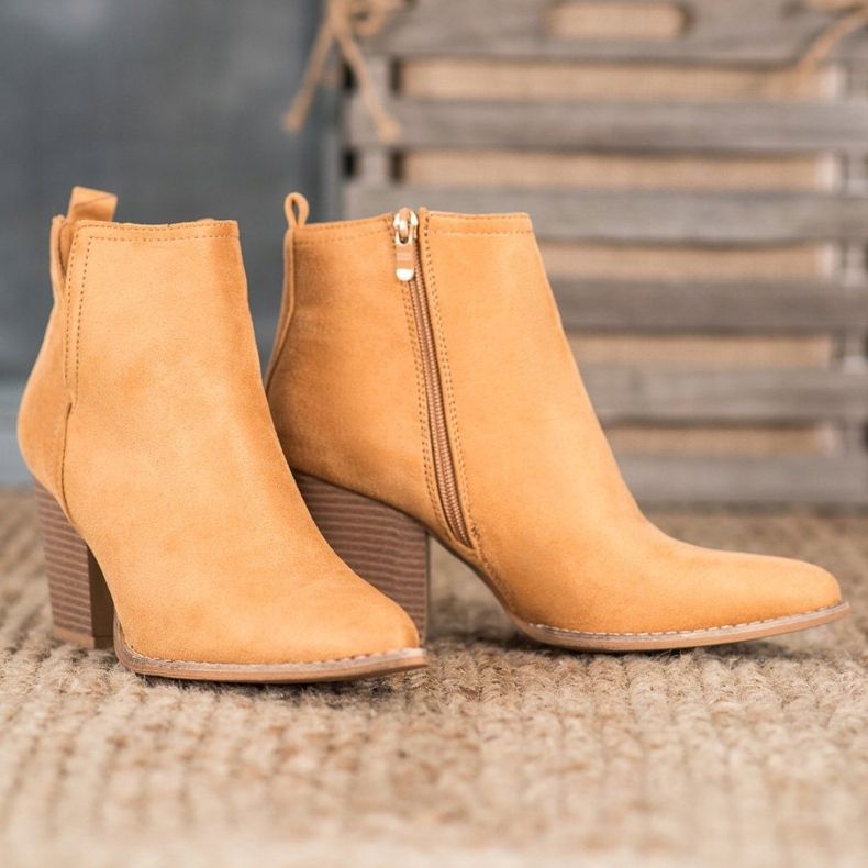 Seastar Bottines en daim sur un bar brun 1