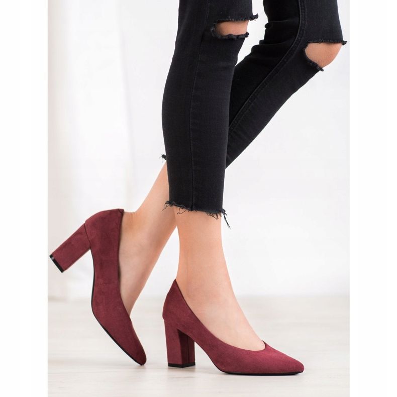 W. Potocki Escarpins à paillettes rouge 1