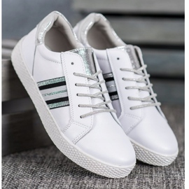 Filippo Chaussures en cuir sur la plate-forme blanc 2