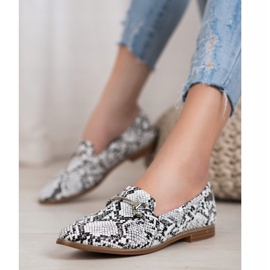 Seastar Mocassins élégants à imprimé serpent multicolore 4