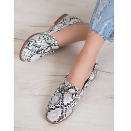 Seastar Mocassins élégants à imprimé serpent multicolore 1