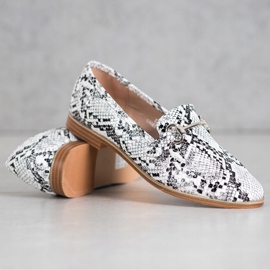 Seastar Mocassins élégants à imprimé serpent multicolore 2