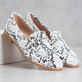 Seastar Mocassins élégants à imprimé serpent multicolore 3