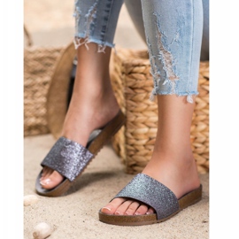 Filippo Chaussons Graphite À Paillettes gris 1