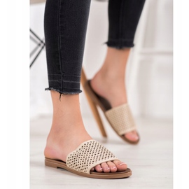 Renda Chaussons Ajourés brun 2