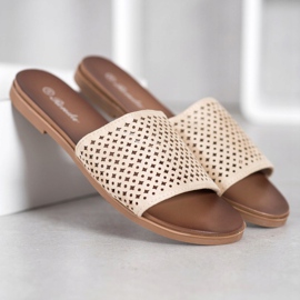 Renda Chaussons Ajourés brun 1