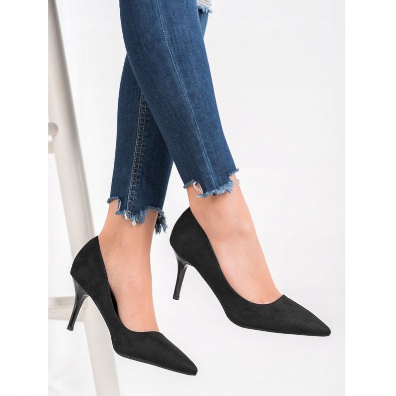 Small Swan Talons hauts décontractés noir 1