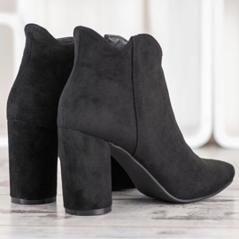 Filippo Bottes en daim élégantes le noir 2