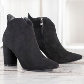 Filippo Bottes en daim élégantes le noir 3