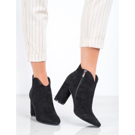 Filippo Bottes en daim élégantes le noir 4