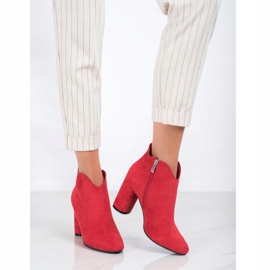 Filippo Bottes en daim élégantes rouge 1