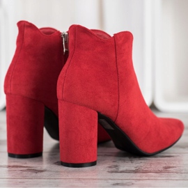 Filippo Bottes en daim élégantes rouge 2