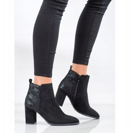 Sergio Leone Bottines en daim le noir 3