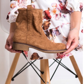 Seastar Bottines en daim à enfiler brun 3