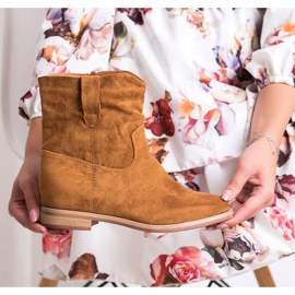 Seastar Bottes de cowboy chaudes sur le coin brun 2