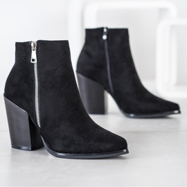 Marquiz Bottes chaudes avec une fermeture éclair décorative le noir 2