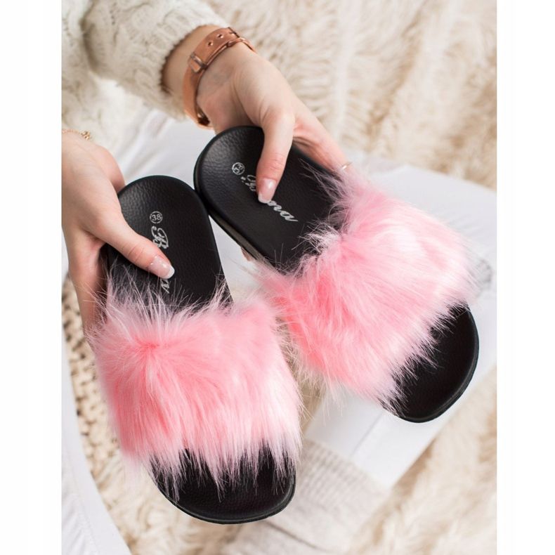 SHELOVET Pantoufles élégantes rose 2 SHELOVET Pantoufles élégantes rose 2