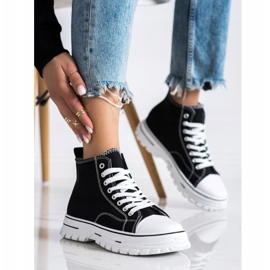 SHELOVET Baskets montantes noires 2