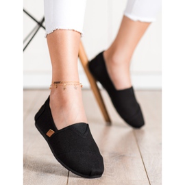 SHELOVET Baskets noires à enfiler le noir 1