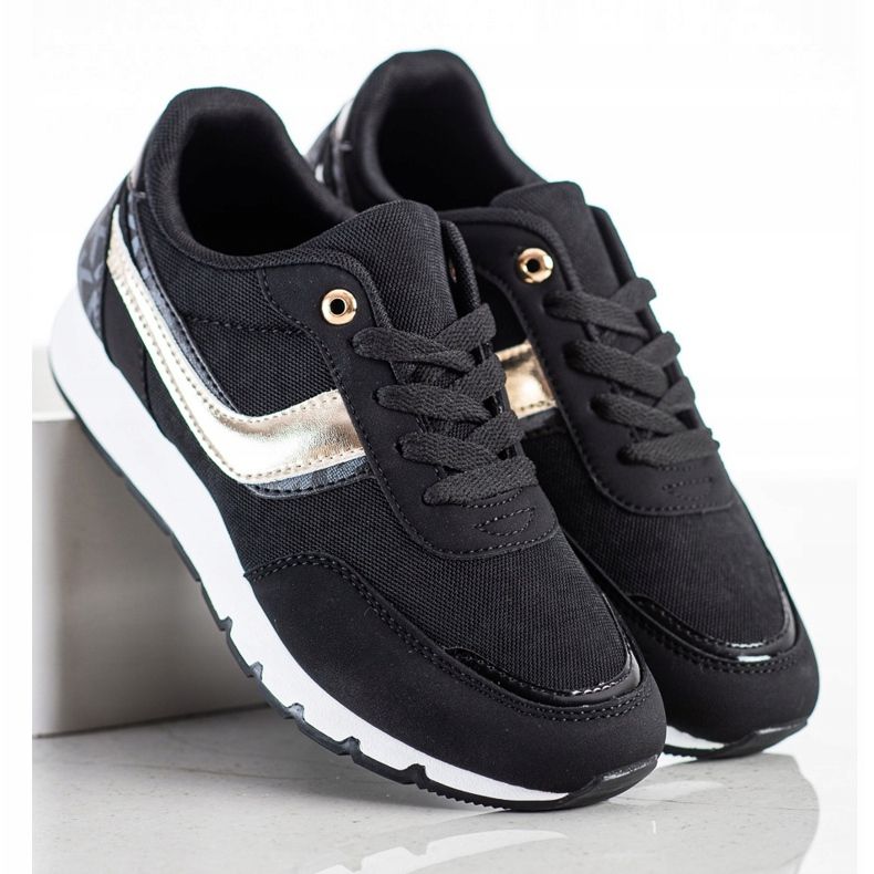 SHELOVET Chaussures de sport noires 1