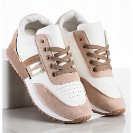 SHELOVET Baskets décontractées blanc multicolore 1