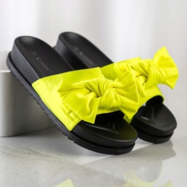 Seastar Pantoufles Avec Un Noeud jaune 2